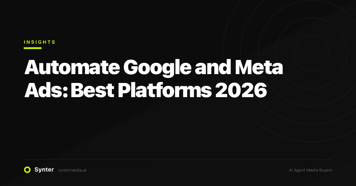 Automate Google and Meta Ads: Best Platforms 2026