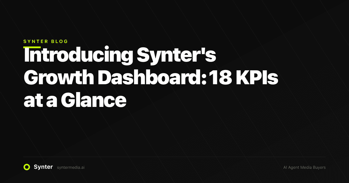 Introducing Synter's Growth Dashboard: 18 KPIs at a Glance