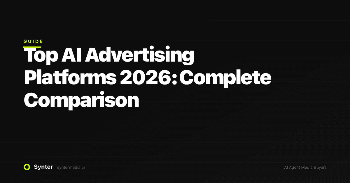 Top AI Advertising Platforms 2026: Complete Comparison
